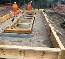 Timber frame work