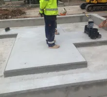 Concrete floor